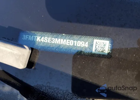 2021 Ford Mustang Mach-E Gt из США, поврежденный, VIN 3FMTK4SE3MME01094